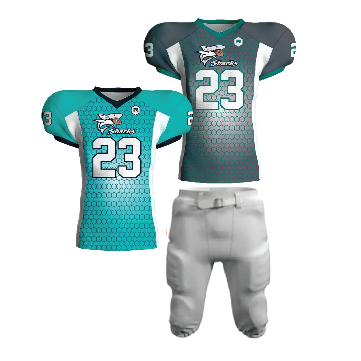 Boulder Basic Reversible Jersey with RESTO Classic Integrated Football Pant