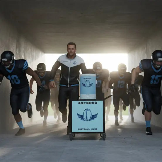 Personalized adjustable hydration cart for training sessions – durable frame design