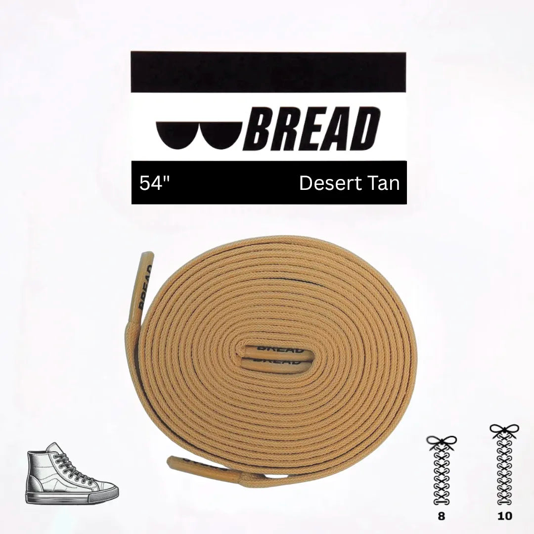 Bread No-Tie Elastic Shoelaces – Desert Tan