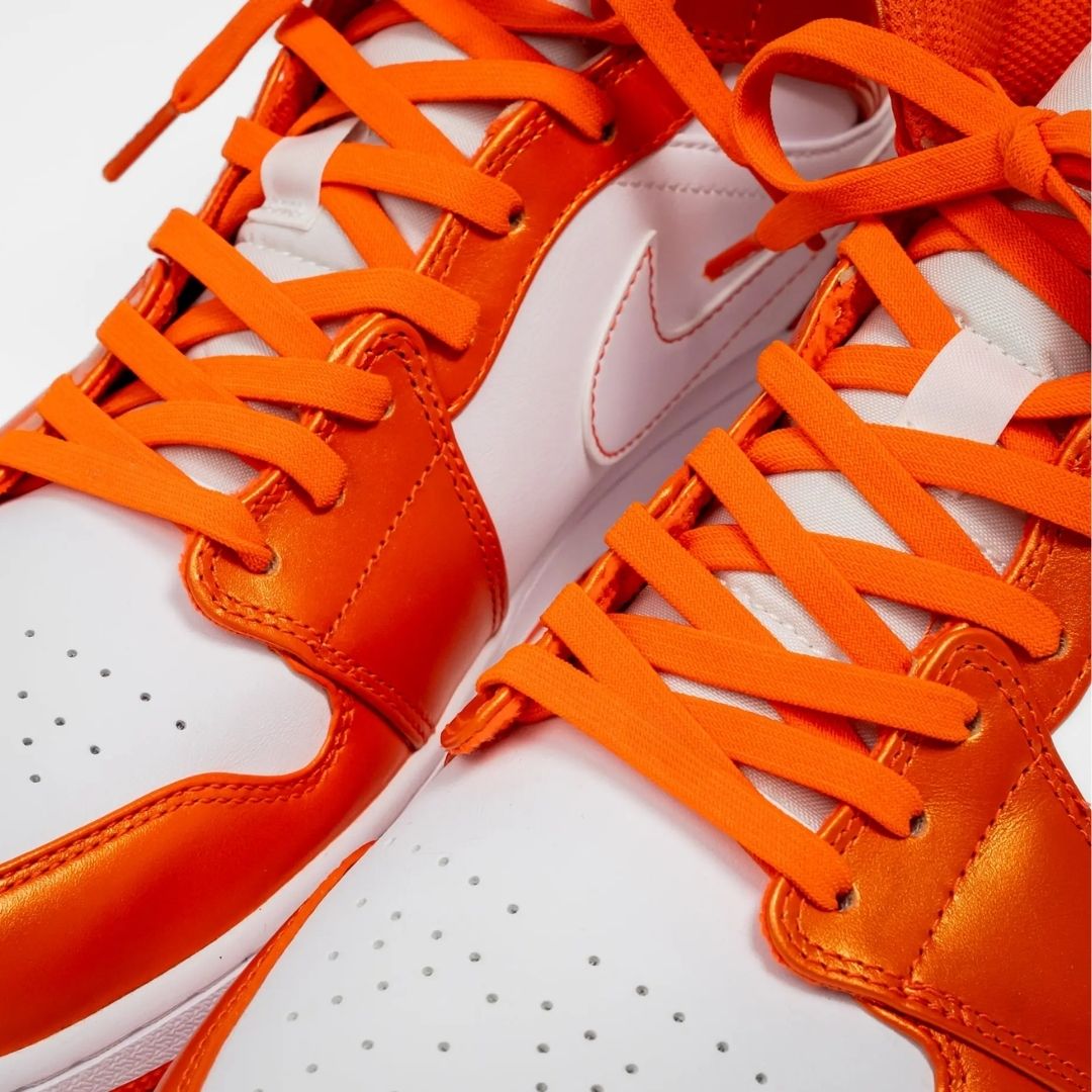 Bread No-Tie Elastic Shoelaces – Coral Orange