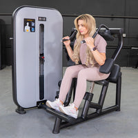 Thumbnail for Vogue Ab Crunch - Muscle D Fitness - Adjustable Seat - Abdominal Workout - Selectorized Weight