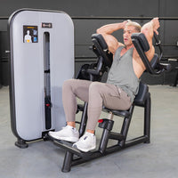 Thumbnail for Vogue Ab Crunch - Muscle D Fitness - Adjustable Seat - Abdominal Workout - Selectorized Weight