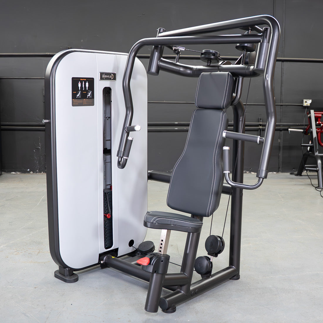 Vogue Chest Press - Muscle D Fitness - Adjustable Seat - Pin Selectorized - Pec Workout