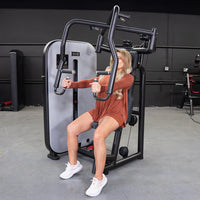 Thumbnail for Vogue Chest Press - Muscle D Fitness - Adjustable Seat - Pin Selectorized - Pec Workout