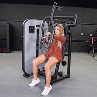 Thumbnail for Vogue Chest Press - Muscle D Fitness - Adjustable Seat - Pin Selectorized - Pec Workout