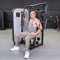 Thumbnail for Vogue Chest Press - Muscle D Fitness - Adjustable Seat - Pin Selectorized - Pec Workout