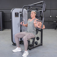 Thumbnail for Vogue Chest Press - Muscle D Fitness - Adjustable Seat - Pin Selectorized - Pec Workout