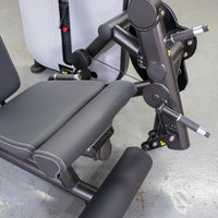 Thumbnail for Vogue Leg Extension/Prone Leg Curl Combo - Muscle D Fitness - Seated - Adjustable - Pin Selectorized - Quads Hamstring Machine