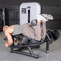 Thumbnail for Vogue Leg Extension/Prone Leg Curl Combo - Muscle D Fitness - Seated - Adjustable - Pin Selectorized - Quads Hamstring Machine