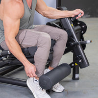 Thumbnail for Vogue Leg Extension/Prone Leg Curl Combo - Muscle D Fitness - Seated - Adjustable - Pin Selectorized - Quads Hamstring Machine