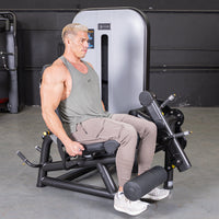 Thumbnail for Vogue Leg Extension/Prone Leg Curl Combo - Muscle D Fitness - Seated - Adjustable - Pin Selectorized - Quads Hamstring Machine