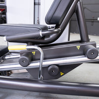 Thumbnail for Vogue Leg Press - Muscle D Fitness - Adjustable Seat - Pin Selectorized - Quads Glutes Calf Workout