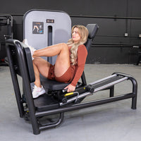 Thumbnail for Vogue Leg Press - Muscle D Fitness - Adjustable Seat - Pin Selectorized - Quads Glutes Calf Workout