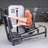 Thumbnail for Vogue Leg Press - Muscle D Fitness - Adjustable Seat - Pin Selectorized - Quads Glutes Calf Workout