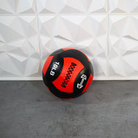 Thumbnail for Medicine Ball / Wall Ball - Muscle D Fitness - Heavy Duty Stitching - Multi-Panel Design - 14