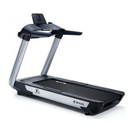 Thumbnail for Black and silver X6 treadmill with a console and cup holders, angled on a white background.