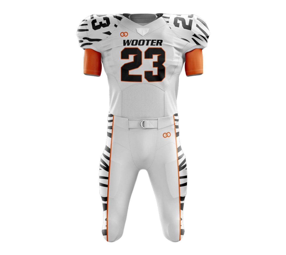 Custom Football Uniform (with Integrated Pads)