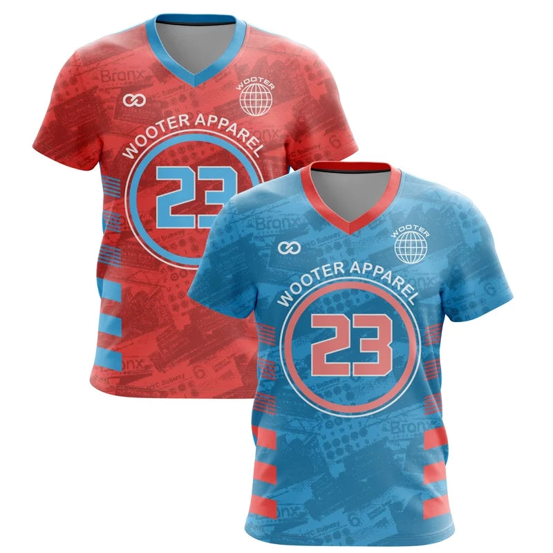 Custom Reversible Short Sleeve V-Neck Basketball Jerseys