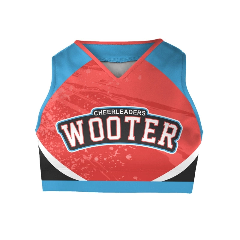 Custom Sleeveless Cheerleading Crop Tops