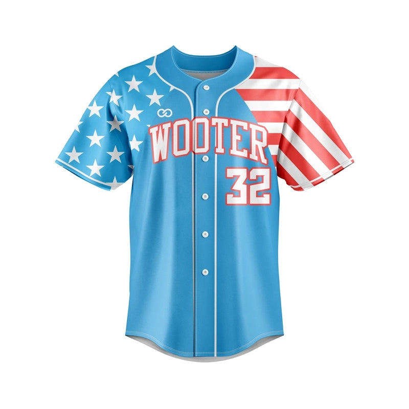 Custom Lightweight Button-Down Baseball Jerseys