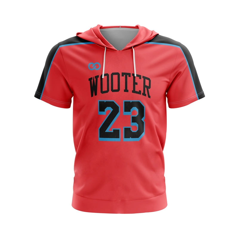 Custom Short Sleeve Hoodie Basketball Shooting Shirts