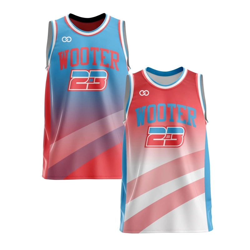 Custom Reversible Round Neck Basketball Jerseys