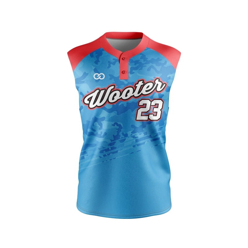 Custom Sleeveless 2-Button Baseball Jerseys