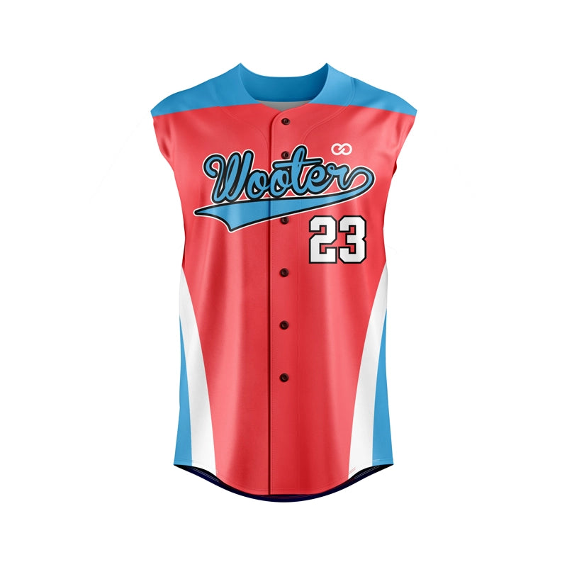 Custom Sleeveless Button-Down Baseball Jerseys