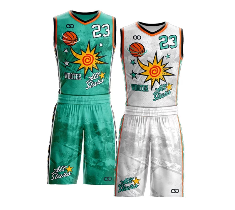 Custom Reversible Basketball Uniforms