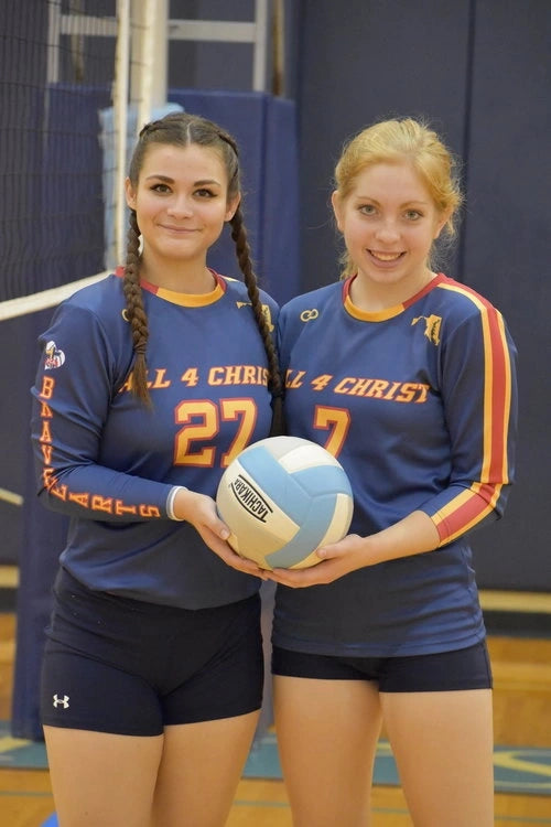 Custom Long Sleeve Crew Neck Volleyball Jerseys (Womens/Girls)