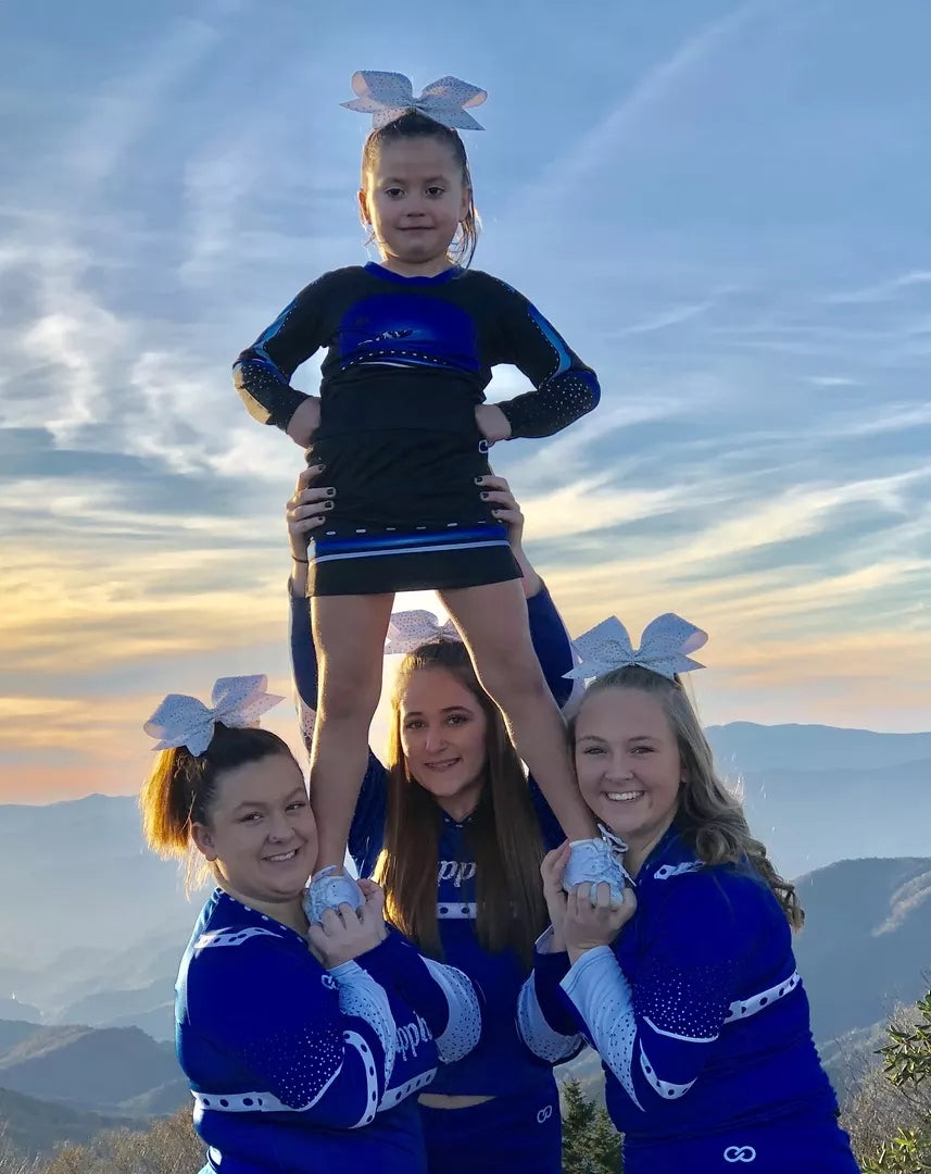 Custom Long Sleeve V-Neck Cheerleading Shells