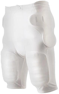 Thumbnail for Adult 5.5oz 5-Pocket White Football Girdle (Pads Sold Separately)