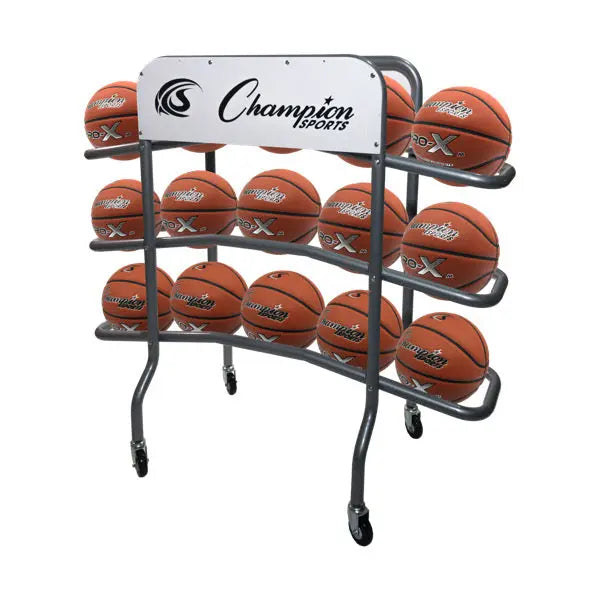Basektball Racks 3-TIER PRO BASKETBALL RACK | Holds 15 Balls – HoopsKing