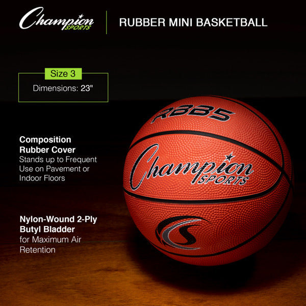 MINI RUBBER BASKETBALL