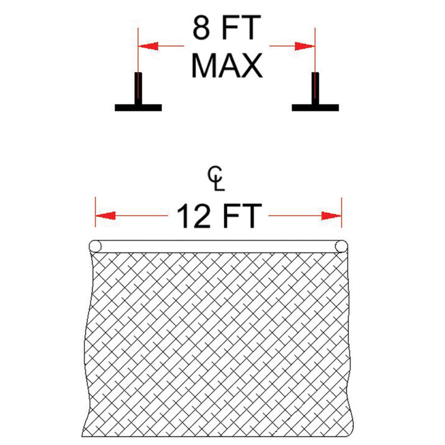 Ceiling Mounting Kit - Parallel - Spanning 8 ft. On Center or Less