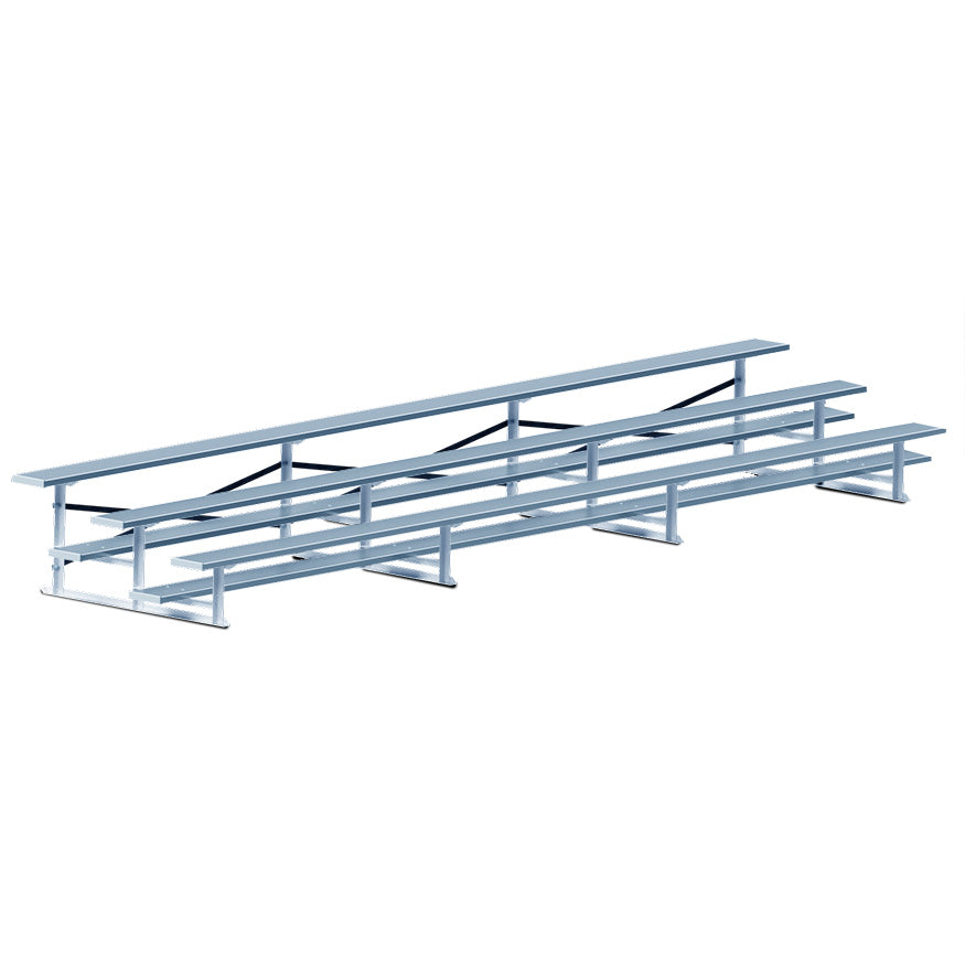 Bleacher - 21 ft. (3 Row - Single Foot Plank) - Standard, Outdoor