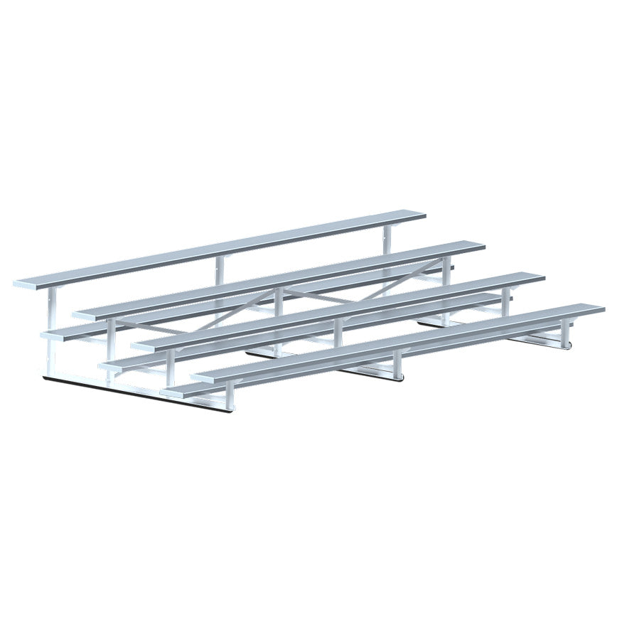 Bleacher - 15 ft. (4 Row - Single Foot Plank) - All Aluminum