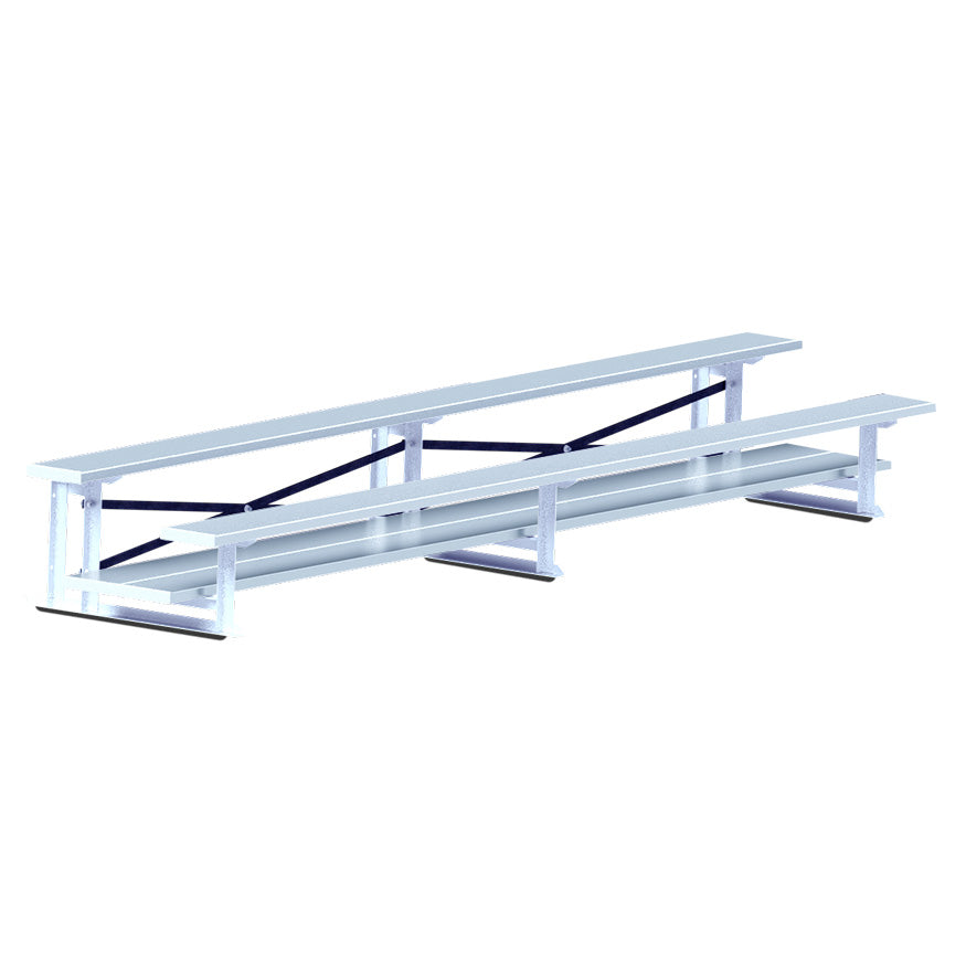 Bleacher - 7-1/2 ft. (2 Row - Double Foot Plank)