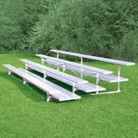 Thumbnail for Bleacher - 15 ft. (4 Row - Double Foot Plank) - All Aluminum