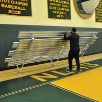 Thumbnail for Bleacher - 15 ft. (2 Row - Double Foot Plank) - Tip & Roll (Powder Coated)