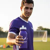 Hoopsking 20 oz custom sports & bike water bottle with team spirit design