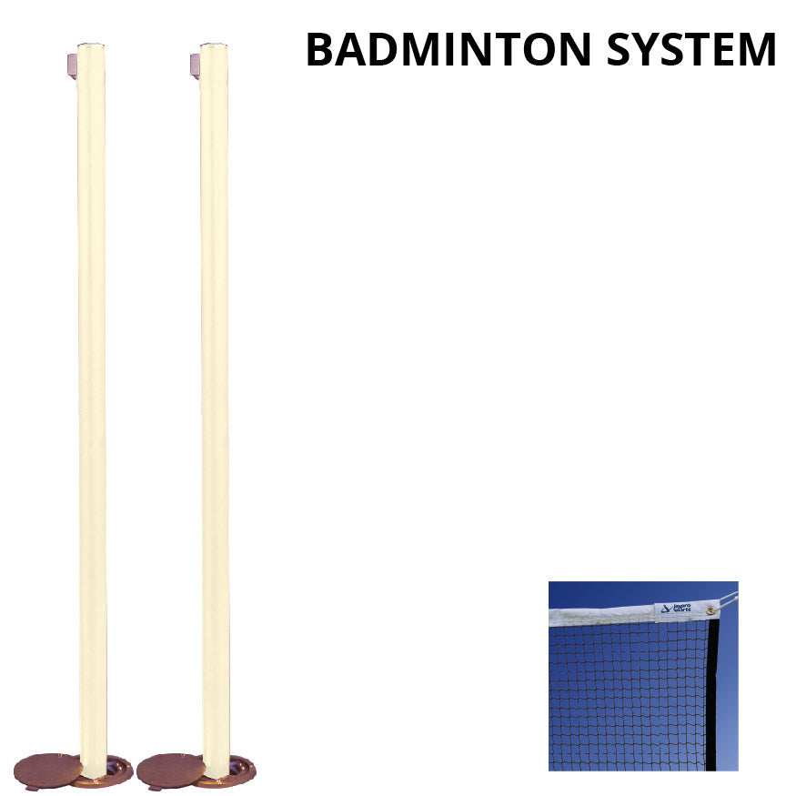 Badminton Uprights - Competition Package (2-3/8 in. Floor Sleeve)