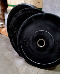 Thumbnail for 7' Hard Chrome Triple Bearing Olympic Bar and Bumper Plate Set