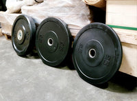 Thumbnail for 7' Hard Chrome Triple Bearing Olympic Bar and Bumper Plate Set
