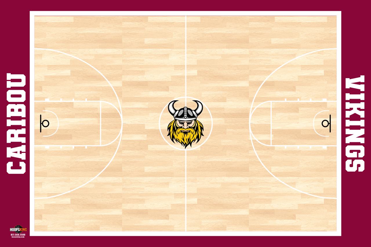 Custom Basketball Locker Room Whiteboard (Wall) (24x18" or 36x24")