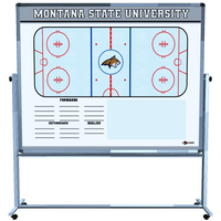 Thumbnail for Custom Hockey Rolling Magnetic Whiteboard w- Stand