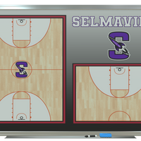 Thumbnail for Custom Basketball Locker Room Whiteboard (Wall) (24x18