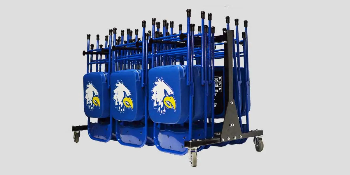 Folding Chair Cart | Dolly | Storage | Rack | – HoopsKing