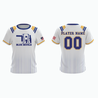 Thumbnail for Home & Away Full-Button Baseball Jersey and Hat Package example 15