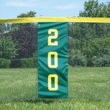 Outfield distance banner for grand slam fencing